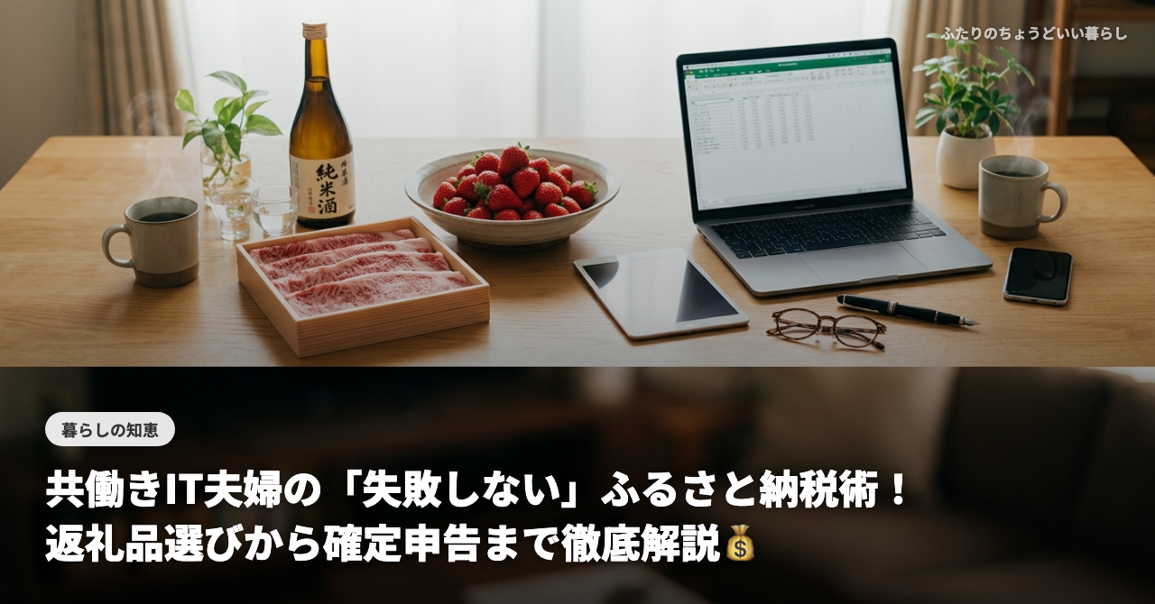 共働きIT夫婦の「失敗しない」ふるさと納税術！返礼品選びから確定申告まで徹底解説💰