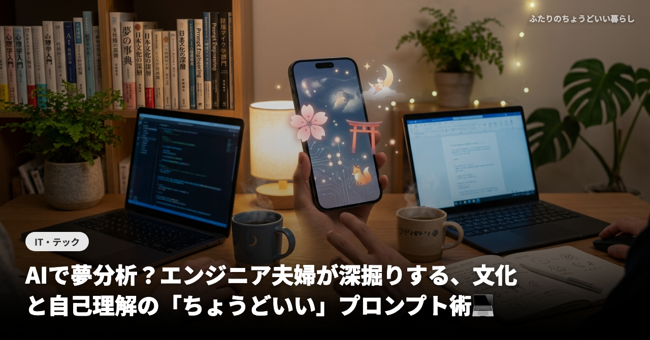 AIで夢分析？エンジニア夫婦が深掘りする、文化と自己理解の「ちょうどいい」プロンプト術💻