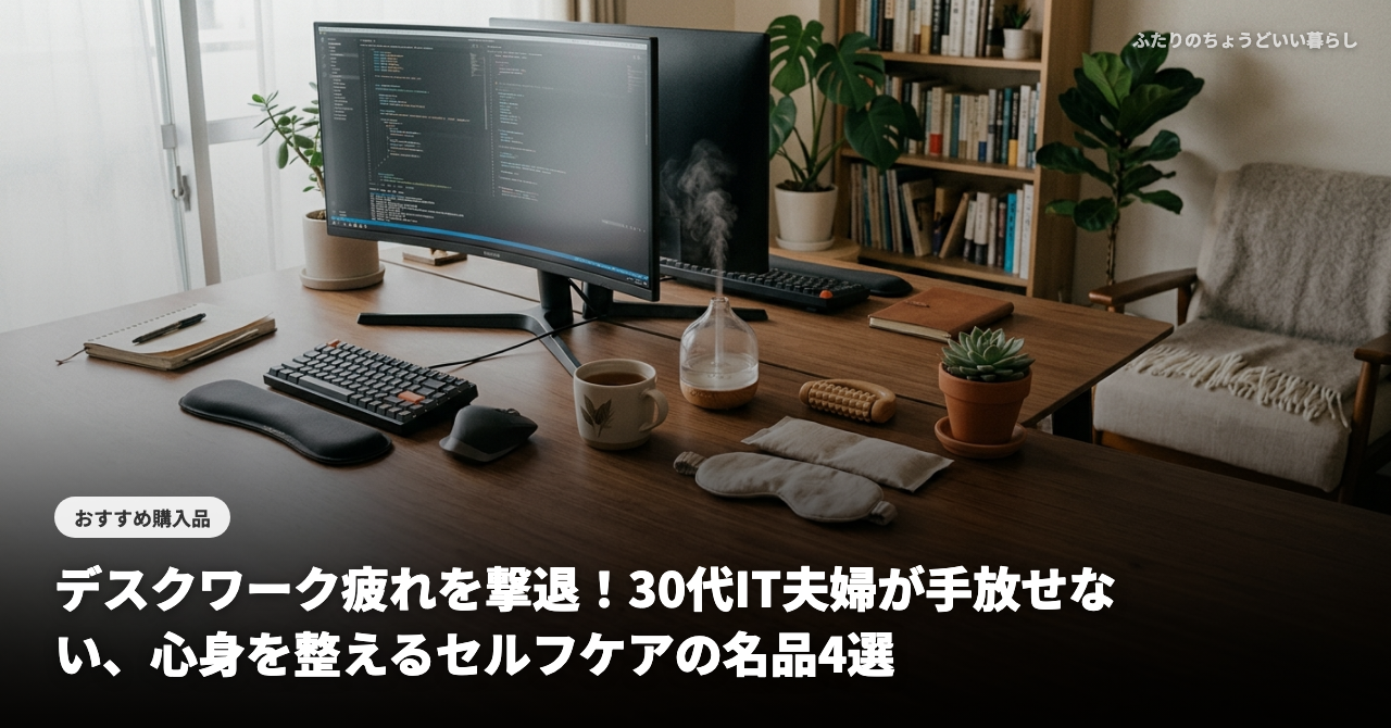 【2026年最新】デスクワーク疲れを撃退！30代IT夫婦が手放せない、心身を整えるセルフケアの名品4選